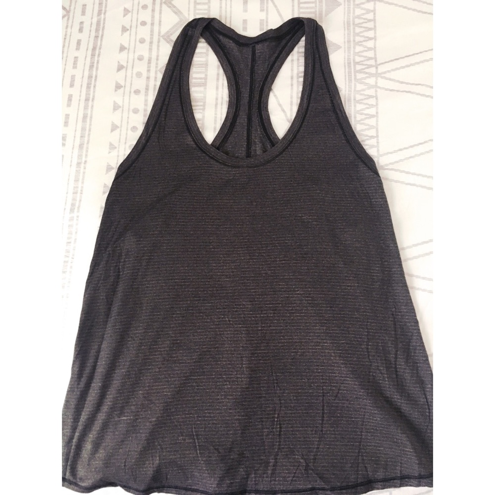 Lululemon Singlet Tank Top Slit Back Sz 12